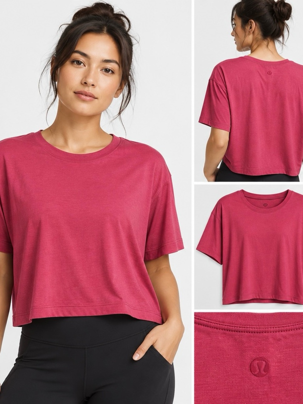 lululemon Pink Relaxed Fit Short Sleeve T-Shirt